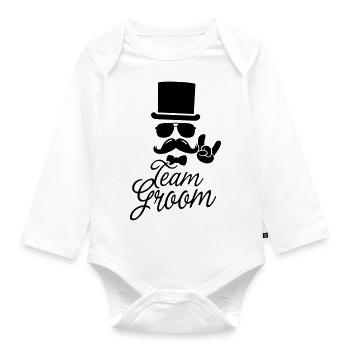 Bräutigam, Hochzeit, Ehe Stag Hen Night 4 Bachelor - Baby Bio-Langarm-Body - Weiß - Vorne