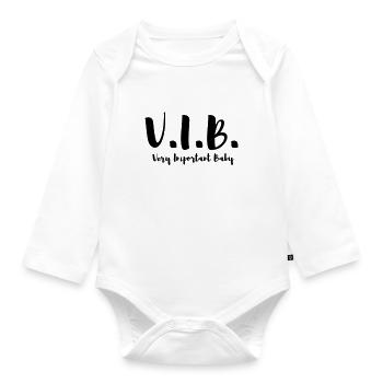 VIB Very Importent Baby - Organic Longsleeve Baby Bodysuit - white - Front