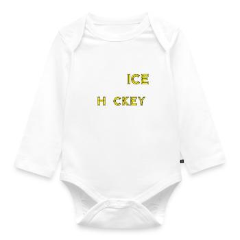 Eishockey - Hockey ist der eigentliche Extremsport - Baby Bio-Langarm-Body - Weiß - Vorne