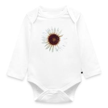 Silver Thistle - Organic Longsleeve Baby Bodysuit - white - Front