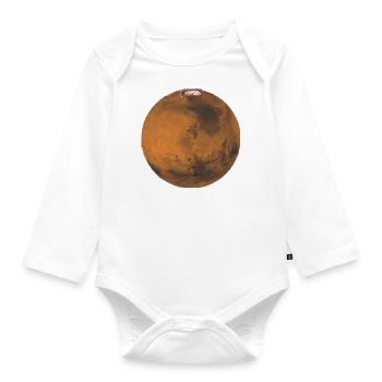 Mars - Organic Longsleeve Baby Bodysuit - white - Front