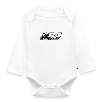 RC Modellbau - Baby Bio-Langarm-Body - Weiß - Vorne