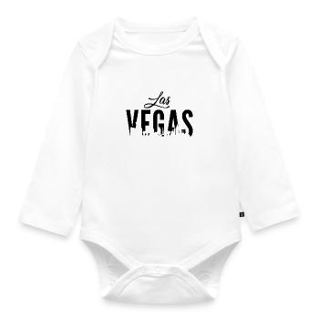 Las Vegas - Body Bébé bio manches longues - blanc - Devant