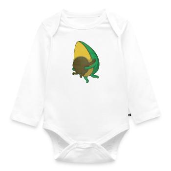 avocat - Body Bébé bio manches longues - blanc - Devant