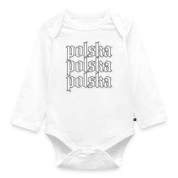 Polska - Organic Longsleeve Baby Bodysuit - white - Front
