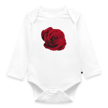 rose - Body Bébé bio manches longues - blanc - Devant