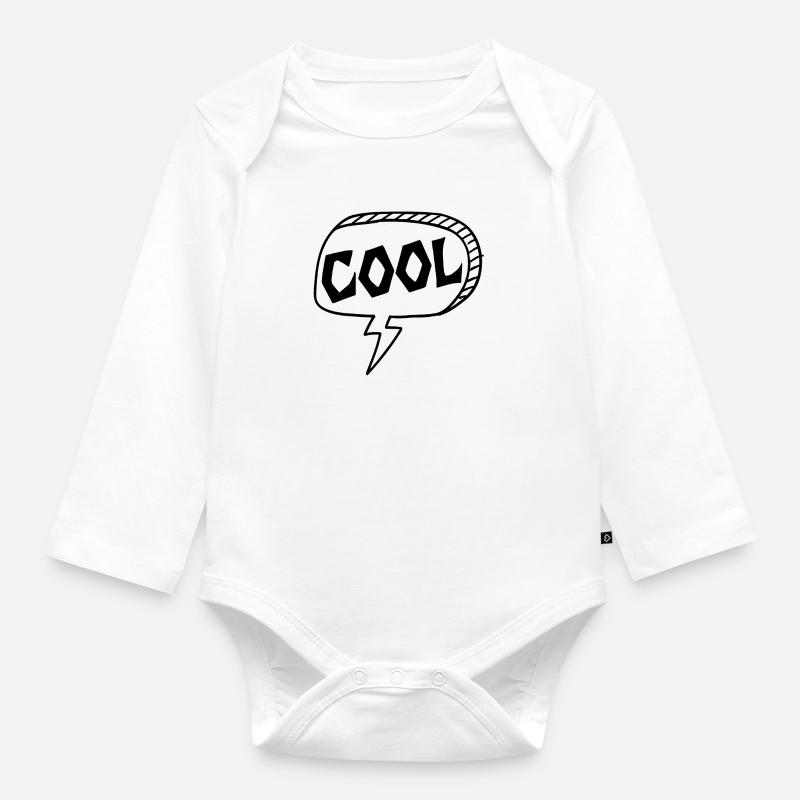 Cool - Baby Bio-Langarm-Body - Weiß