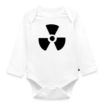 Radioactive Fallout - Organic Longsleeve Baby Bodysuit - white - Front