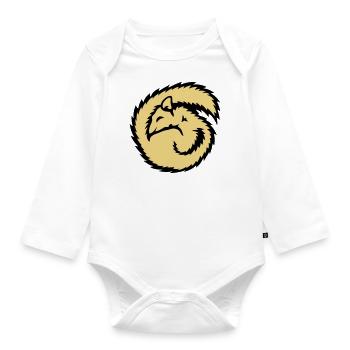 Lieertier schlafen schlafe winterschlaf - Baby Bio-Langarm-Body - Weiß - Vorne