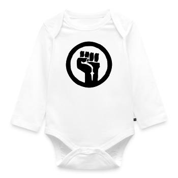 révolution - Body Bébé bio manches longues - blanc - Devant