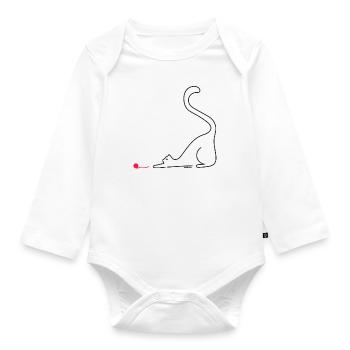 méchant - Body Bébé bio manches longues - blanc - Devant
