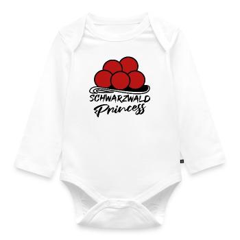 Schwarzwald Princess Heimat Bollenhut Kuckuck - Baby Bio-Langarm-Body - Weiß - Vorne