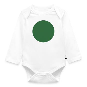 green circle - Baby Bio-Langarm-Body - Weiß - Vorne