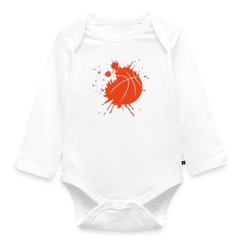 Ballon de basket - Organic Longsleeve Baby Bodysuit - white - Front