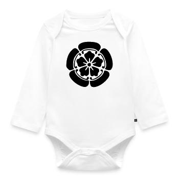 Oda Clan - Organic Longsleeve Baby Bodysuit - white - Front