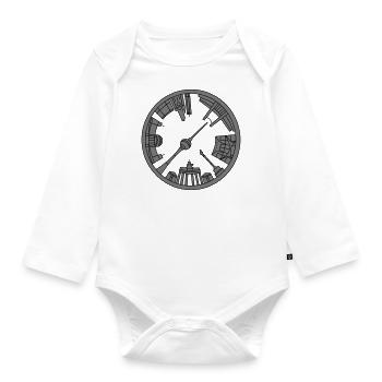 BERLIN emblem - Organic Longsleeve Baby Bodysuit - white - Front