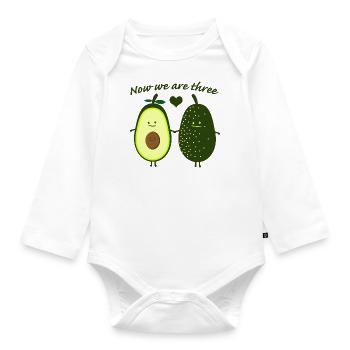 The free (b) - Organic Longsleeve Baby Bodysuit - white - Front
