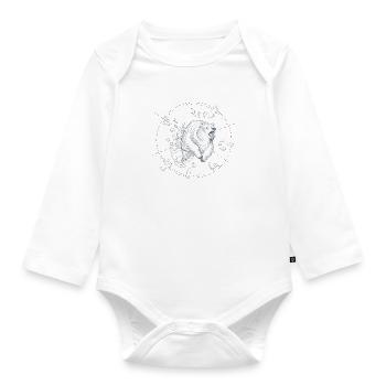 Ice Bear - Baby Bio-Langarm-Body - Weiß - Vorne