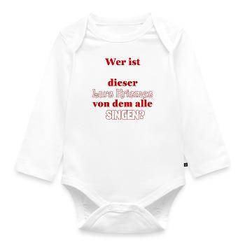 Weihnachten Last Christmas - Lustige Sprüche - Baby Bio-Langarm-Body - Weiß - Vorne