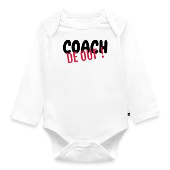 Coach / Coaching / Entraineur / Sport - Body Bébé bio manches longues - blanc - Devant