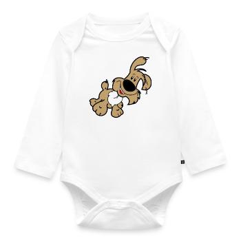 Chien - Body Bébé bio manches longues - blanc - Devant