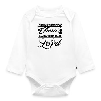 Viola - Organic Longsleeve Baby Bodysuit - white - Front
