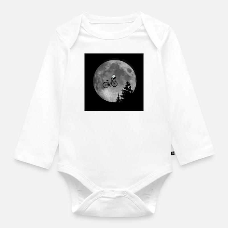 E.T. MauMauCat - Baby Bio-Langarm-Body - Weiß