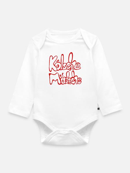Kölsche Mädsche Kölner Mädchen Kölsch Mundart - Baby Bio-Langarm-Body - Weiß
