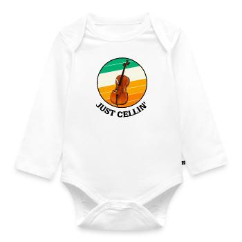 Cello - Baby Bio-Langarm-Body - Weiß - Vorne