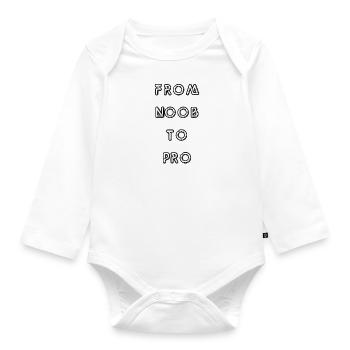 noob - Baby Bio-Langarm-Body - Weiß - Vorne