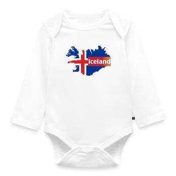 iceland - Organic Longsleeve Baby Bodysuit - white - Front