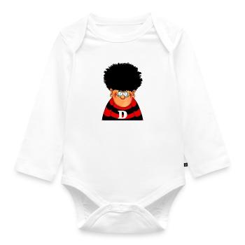 dennis the menace - Organic Longsleeve Baby Bodysuit - white - Front