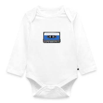Generation Tape - Baby Bio-Langarm-Body - Weiß - Vorne