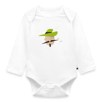 Robin Hood - Archer - Hero - Baby Bio-Langarm-Body - Weiß - Vorne