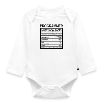 Programmierer - Baby Bio-Langarm-Body - Weiß - Vorne