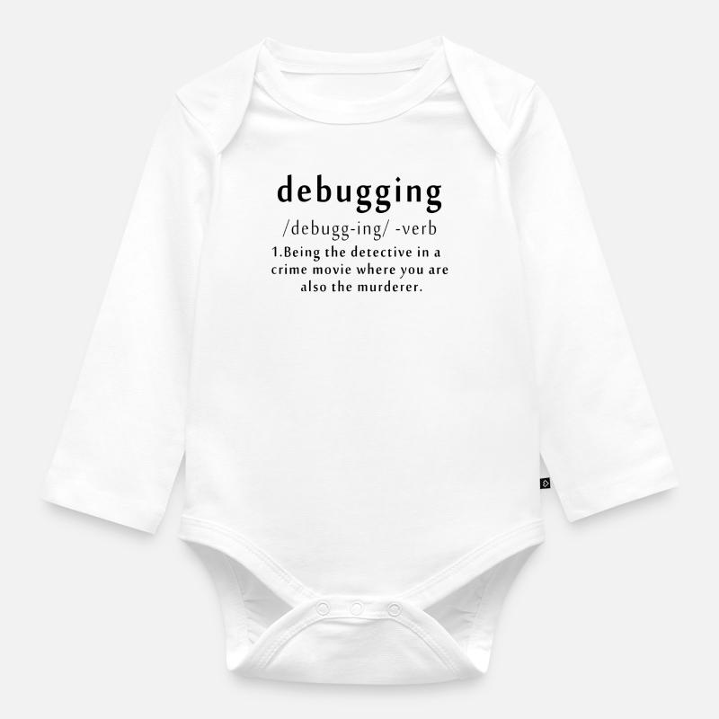 Programmierer - Baby Bio-Langarm-Body - Weiß