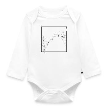 Best Friends - small - Organic Longsleeve Baby Bodysuit - white - Front