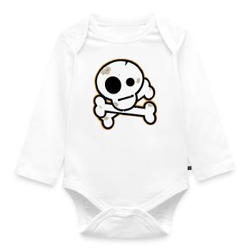 GaGaz pirate - Body Bébé bio manches longues - blanc - Devant