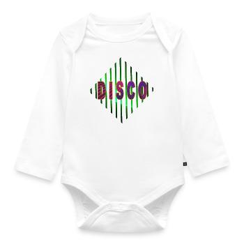 DISCO - Organic Longsleeve Baby Bodysuit - white - Front