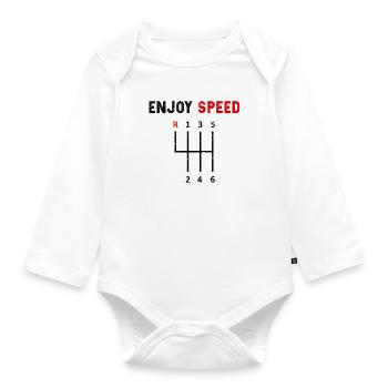 motorist - Organic Longsleeve Baby Bodysuit - white - Front