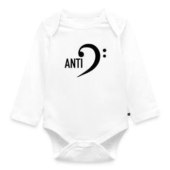 Antifa / Magischer Feminismus - Baby Bio-Langarm-Body - Weiß - Vorne