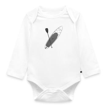 Stand up paddle | SUP | Paddleboard - Body Bébé bio manches longues - blanc - Devant