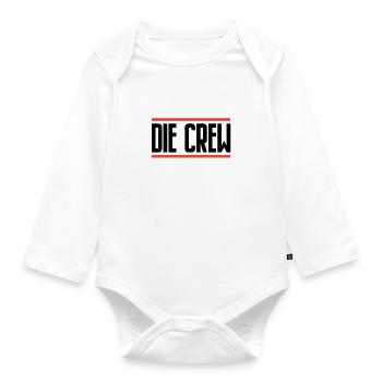 Die Crew - Baby Bio-Langarm-Body - Weiß - Vorne