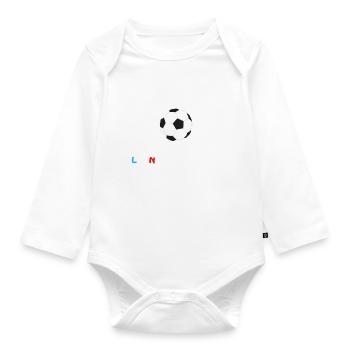Je ne suis pas parfait mais je supporte Lyon - Body Bébé bio manches longues - blanc - Devant