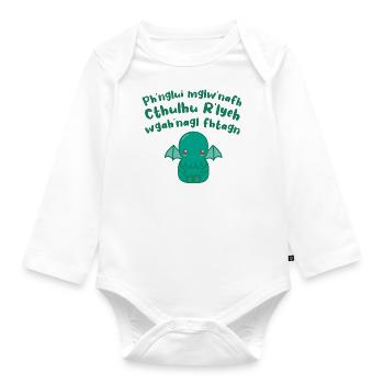Cthulhu Cute - Body Bébé bio manches longues - blanc - Devant