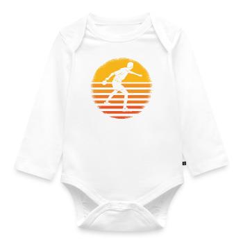 Table tennis Table tennis players Table tennis bats - Organic Longsleeve Baby Bodysuit - white - Front