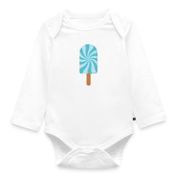 Été de glace - Body Bébé bio manches longues - blanc - Devant