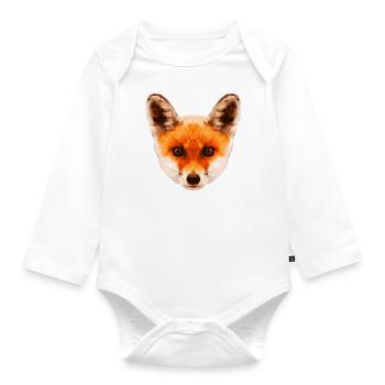 Fox baby * Foxy baby * Hypnosis fox Hypnosis fox - Organic Longsleeve Baby Bodysuit - white - Front