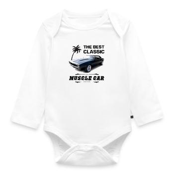 The best classic Muscle car - Body Bébé bio manches longues - blanc - Devant