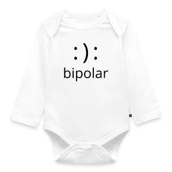 bipolar - Baby Bio-Langarm-Body - Weiß - Vorne